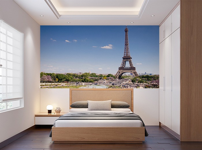 포토 벽지-18PH160 에펠탑 파리 프랑스 3폭(주문 제작도 가능)