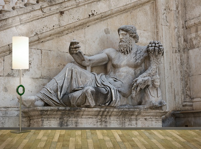 포토벽지 - 21PH204 - 로마 국회의사당 광장 3폭(주문 제작도 가능)