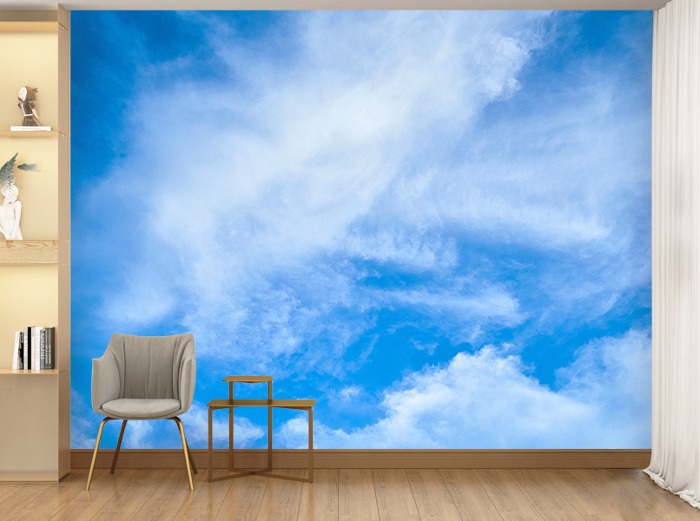 포토벽지-23ph010- 푸른 하늘 구름 풍경 3폭(주문 제작도 가능)
