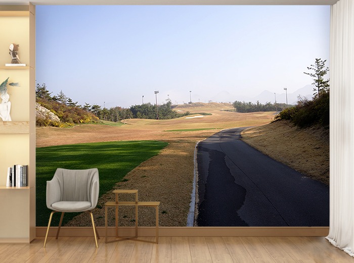 골프 전경 벽지-11PH050 풍경 골프장 3폭(주문 제작도 가능)