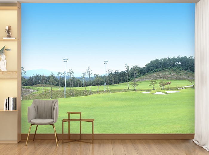 골프 전경 벽지-IMG_5412 골프장 풍경 3폭(주문 제작도 가능)