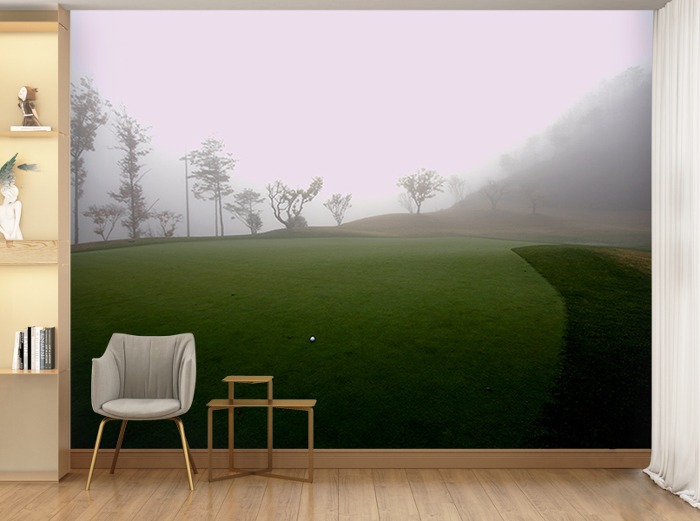 골프 전경 벽지-11PH018 골프장 풍경 3폭(주문 제작도 가능)