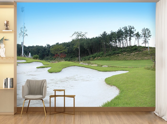 골프 전경 벽지-IMG_5406 골프장 풍경 3폭(주문 제작도 가능)