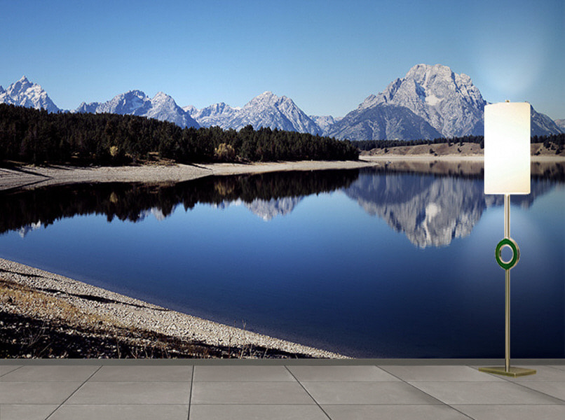 포토 벽지-17PH1047 grand teton national park 티턴산맥 미국 3폭(주문 제작도 가능)