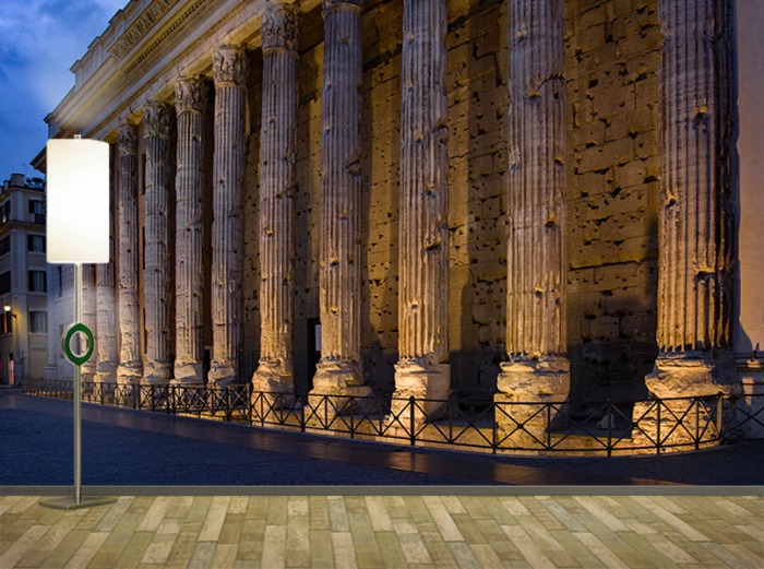포토벽지 - 21PH194 - 고대 로마의 웅장한 건축물 3폭(주문 제작도 가능)