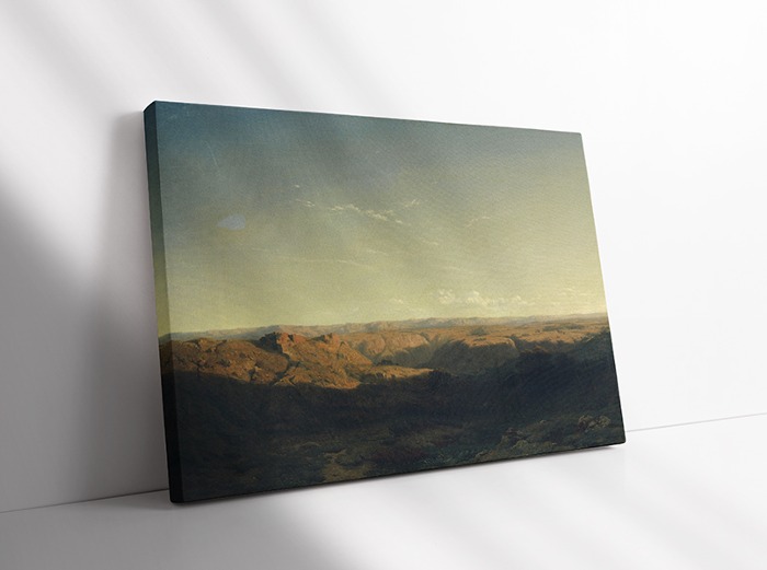 액자(직사각)- 23AF073 - Alexandre Calame 알렉상드르 칼라메 - Southern mountain Landscape 산 풍경 하늘 풍경화