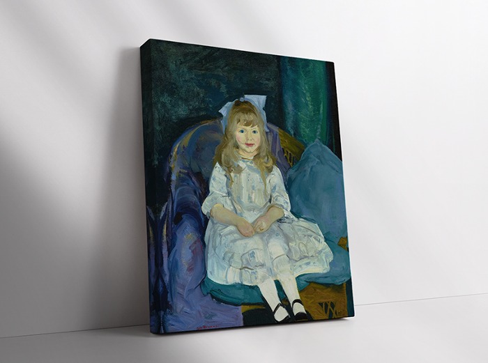 액자(직사각)- 23AF067- George Wesley Bellows 조지 위슬리 벨로우 - Portrait of Anne 인물화 소녀