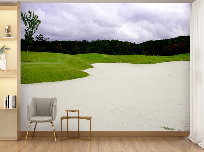골프 전경 벽지-10PH050 골프장 풍경 3폭(주문 제작도 가능)