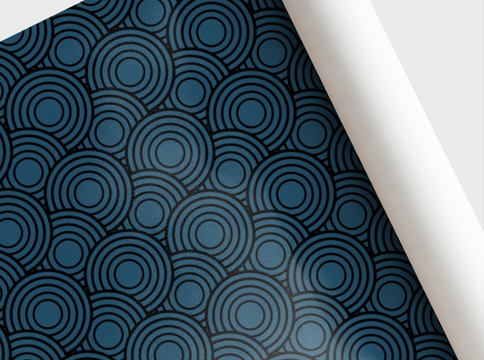 패턴벽지 24pt019 일본풍 원형 기하학 패턴 벽지 한폭 벽지 6가지 컬러 (주문 제작도 가능)
