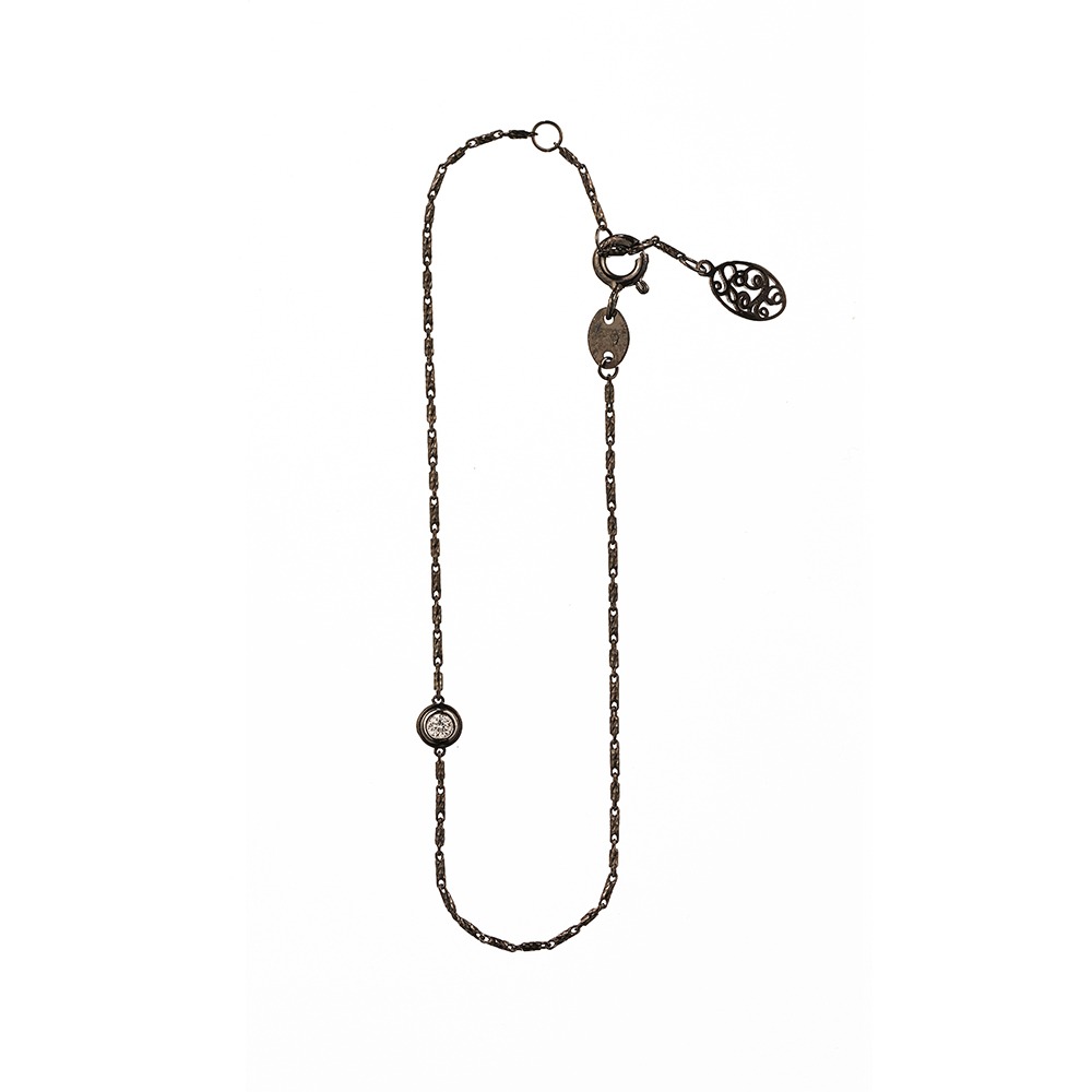 [★예약주문][Diamante] Dia1 Black Bracelet 17.5cm
