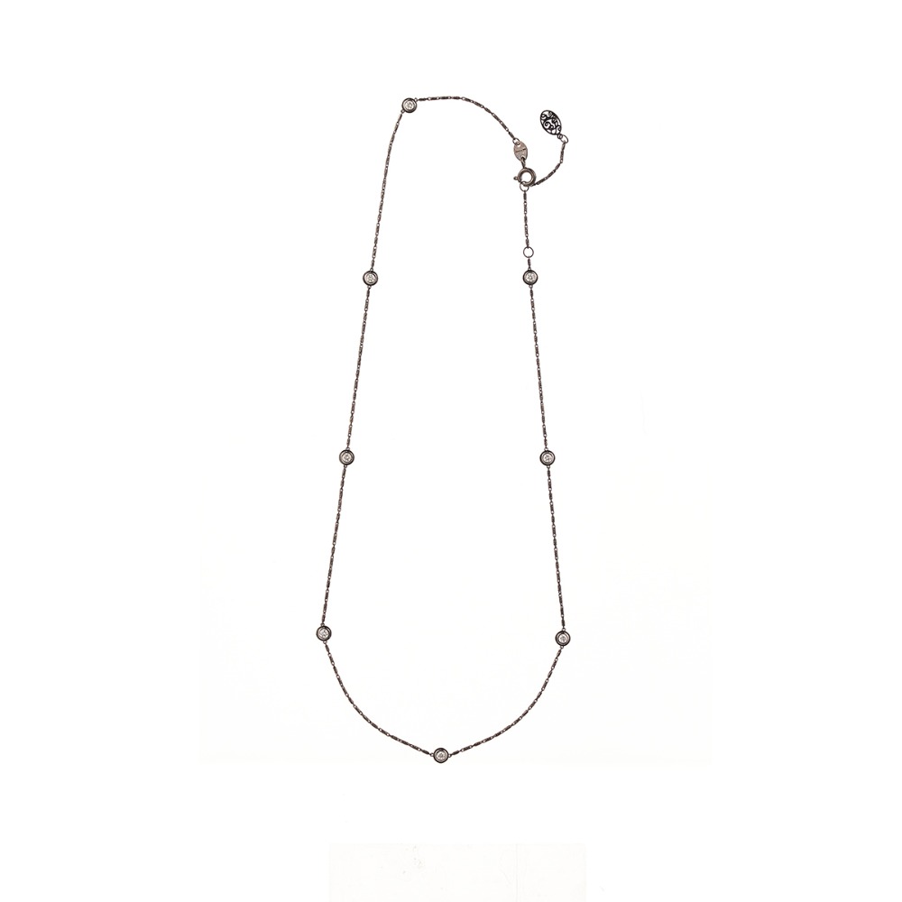 [Diamante] 다이아(Dia8) Black Necklace 42cm