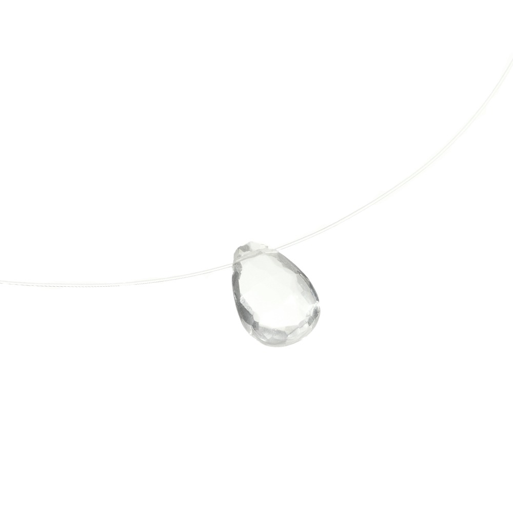 [04 Apr] Rock Crystal Floating Necklace