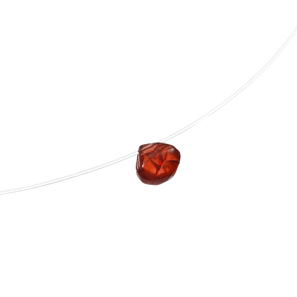 [01 Jan] Garnet Floating Necklace