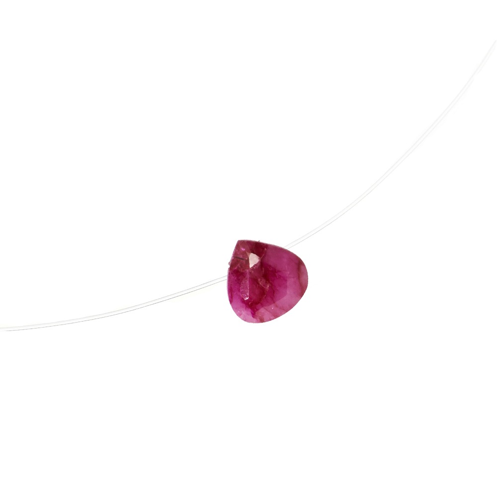 [07 Jul] Ruby Floating Necklace