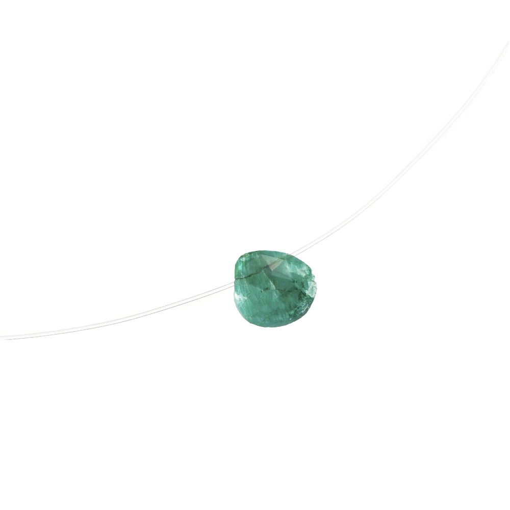 [05 May] Emerald Floating Necklace