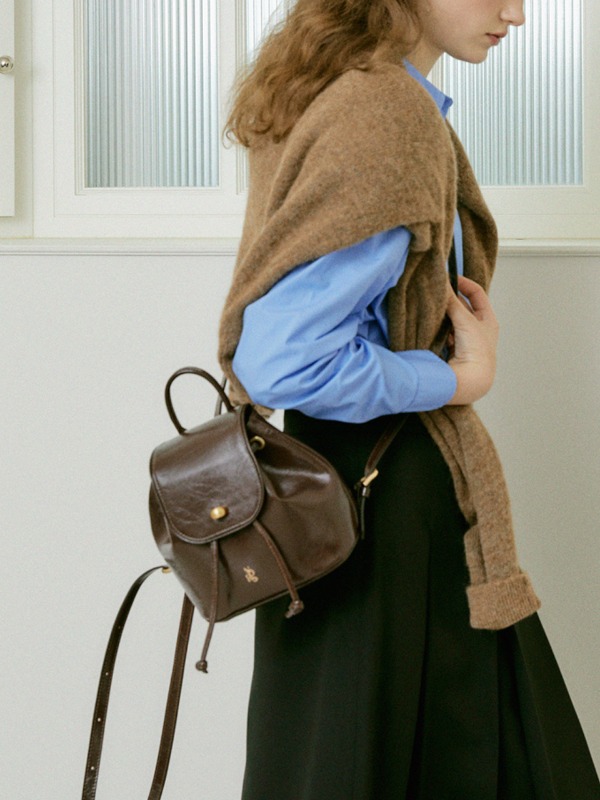 Mini Manon bag_Glossy Brown