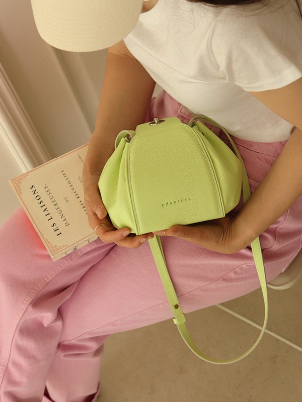 [ndearose] Mini Blooming bag_Lime Green