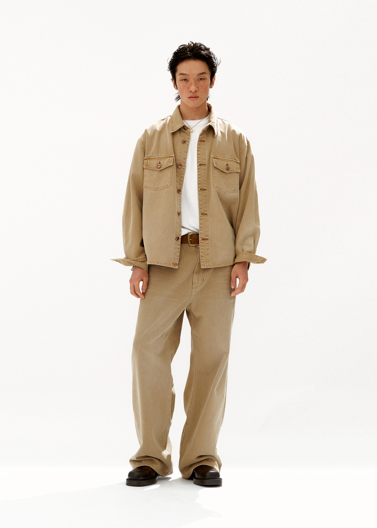 NOICE VERDY DYED CANVAS WORK JACKETノイス L NOICE X VERDY DYED CANVAS WORK JACKET - BEIGE - NOICE