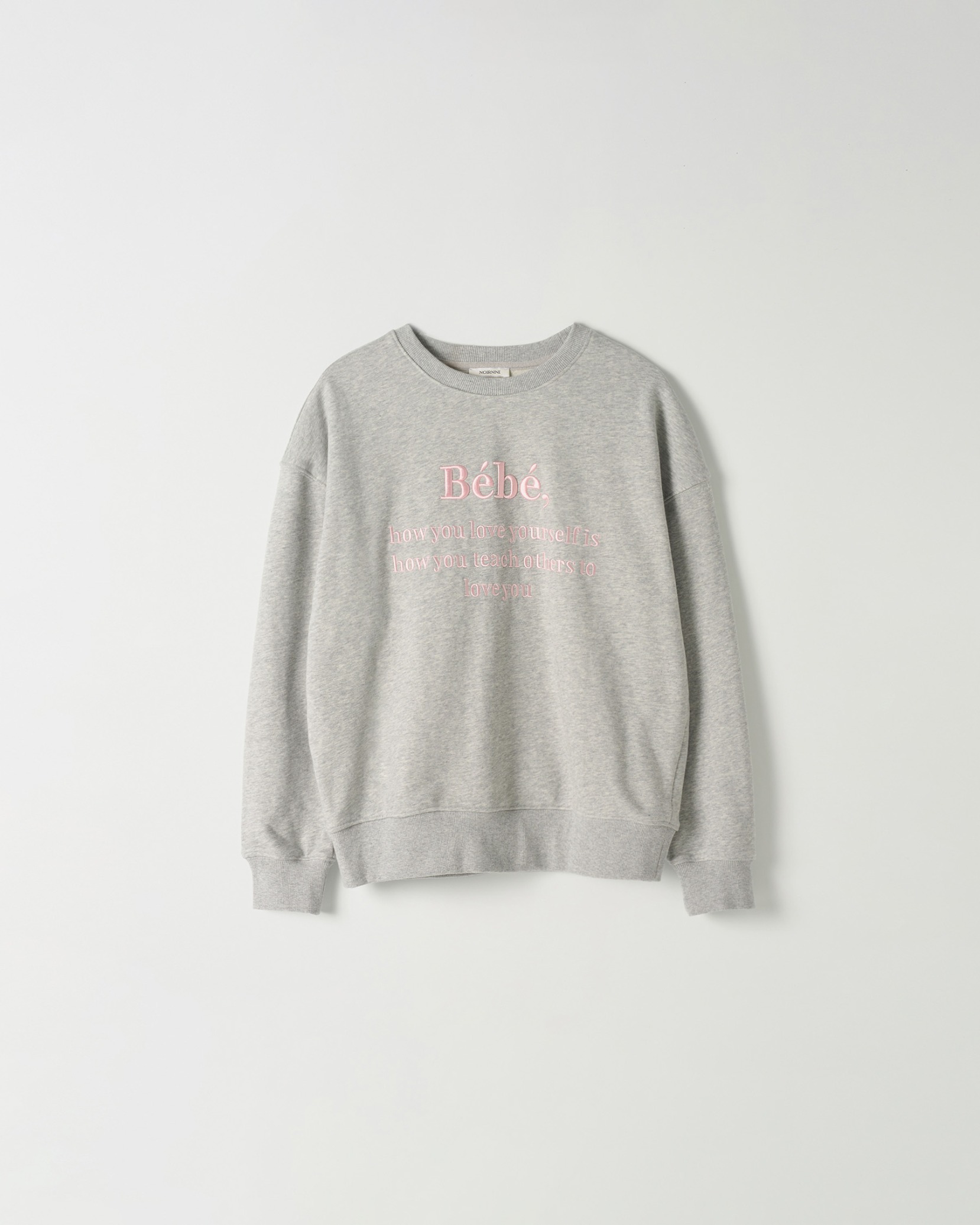 NOIRNINE Bébé Sweatshirts [Beige] Baggy Crew Sweatshirt for Kids – Oori Noa