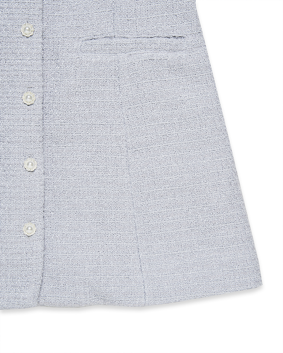 ワンピース NOIRNINE Tweed Mini Dress 5BMR0239 Tweed Mini Dress [GREY] - noirnine