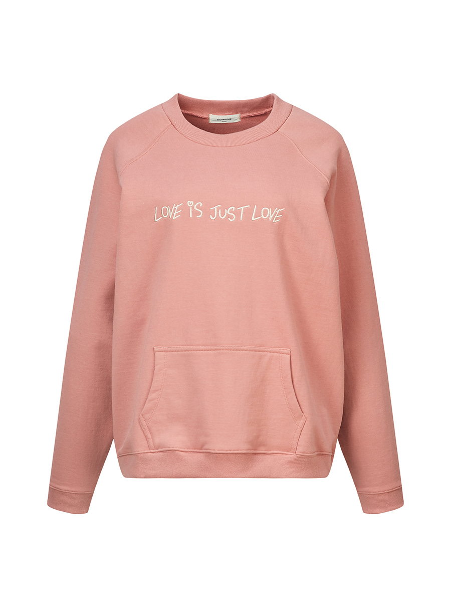 [36% SALE] What is love? sweatshirts [Pink]