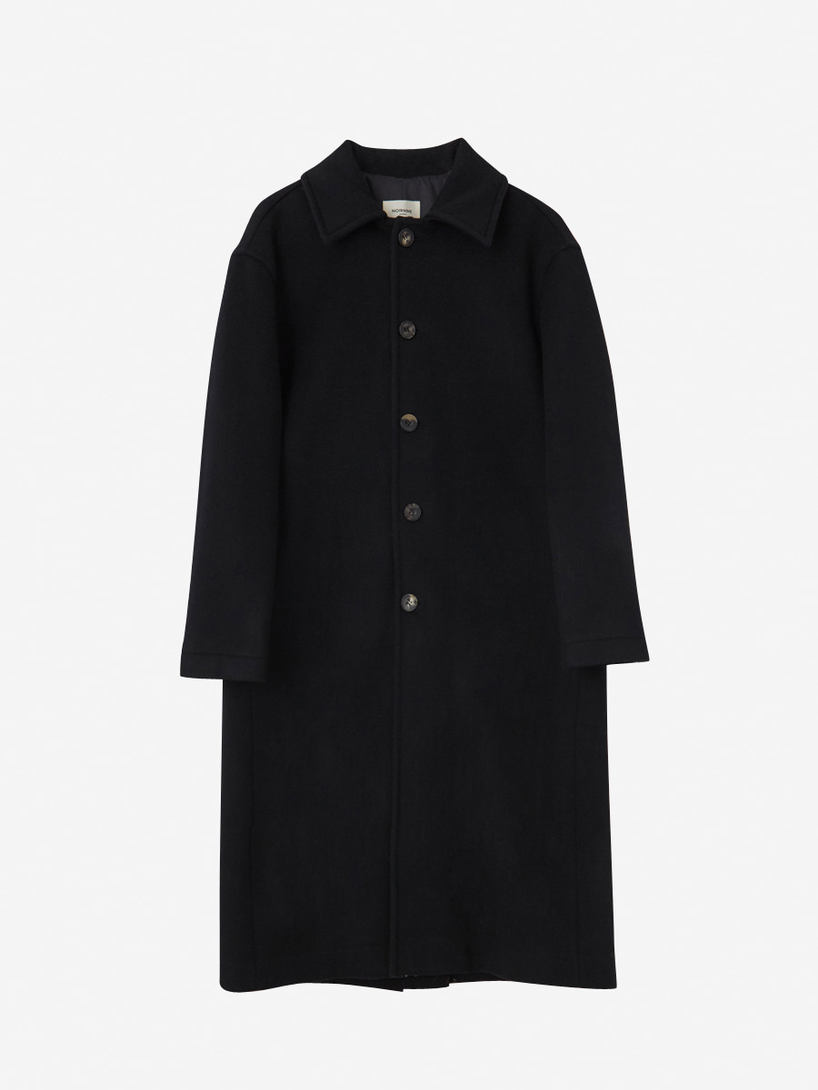Balmacaan Long Coat [Black]