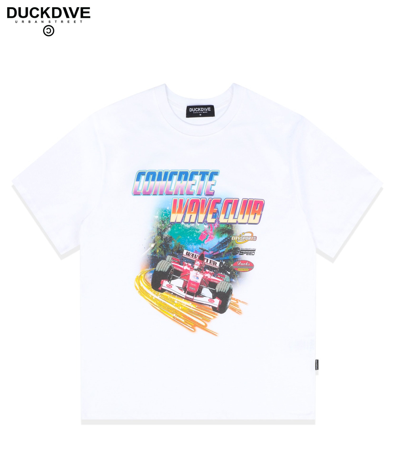 웨이브 클럽 F1 티셔츠 화이트