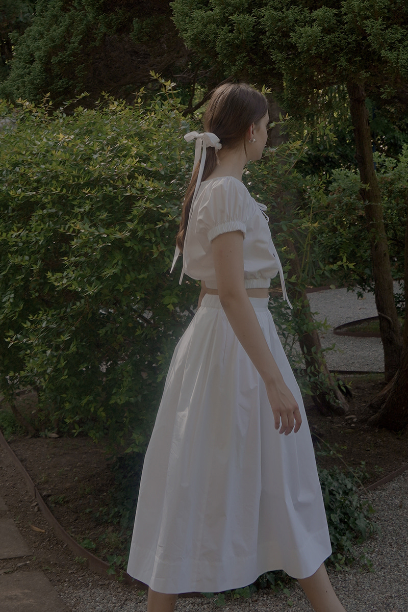 [REFURB] Claire Full Skirt_White