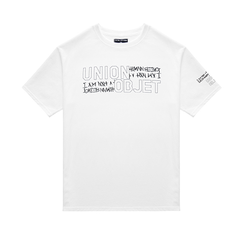 [I am Not a Human Being X Union Objet] Big Logo T-Shirt - White