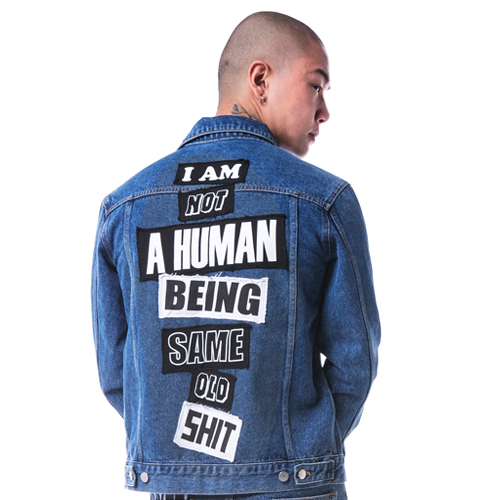 The Legendary Out Patched Denim Jacket - Blue