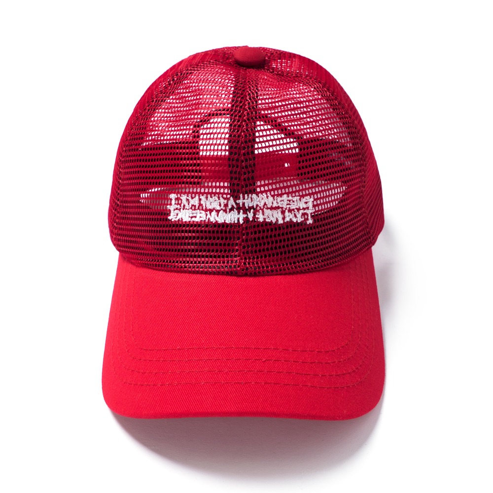 LOGO MESH CAP - RED