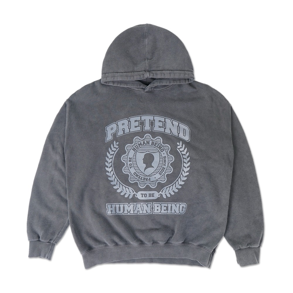 COLLEGE LOGO HOODIE - PIGMENT CHARCOAL