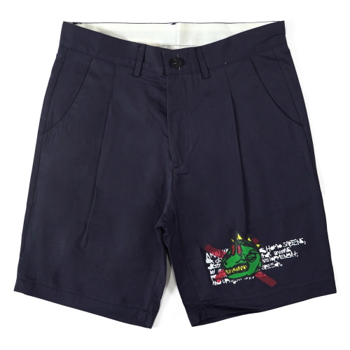 NOT A HUMANBEING SHORTS - NAVY