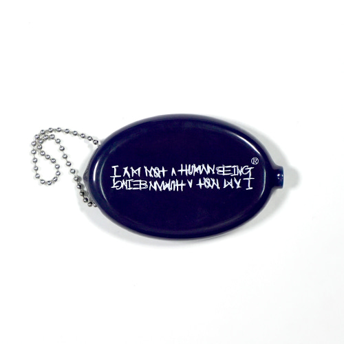 I AM NOT A HUMANBEING COIN POUCH - NAVY