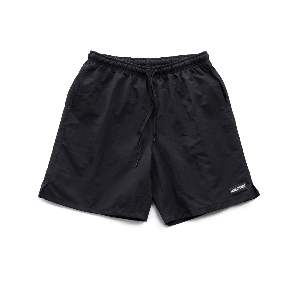 RUBBER PATCHED SHORTS - BLACK