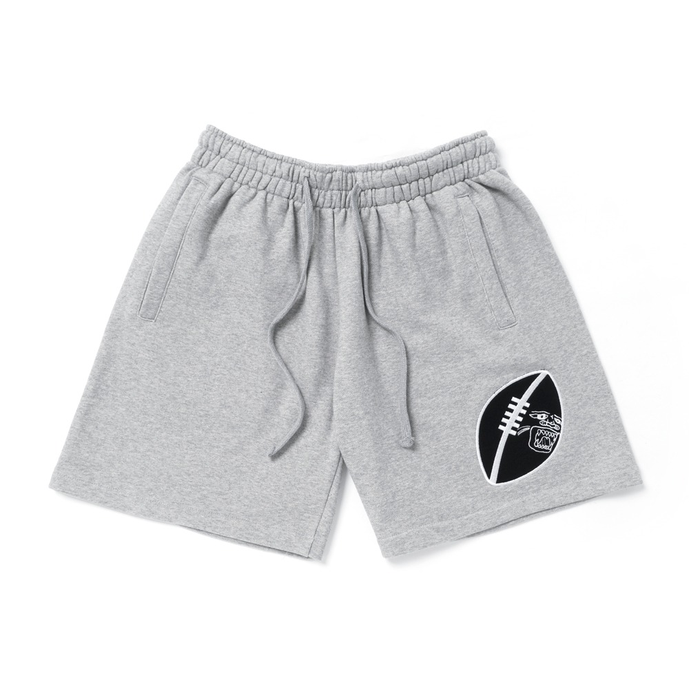RUGBY 1/2 SWEAT SHORTS - GREY