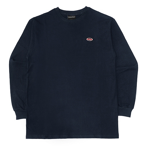 OVAL LONG SLEEVE T SHIRTS - NAVY