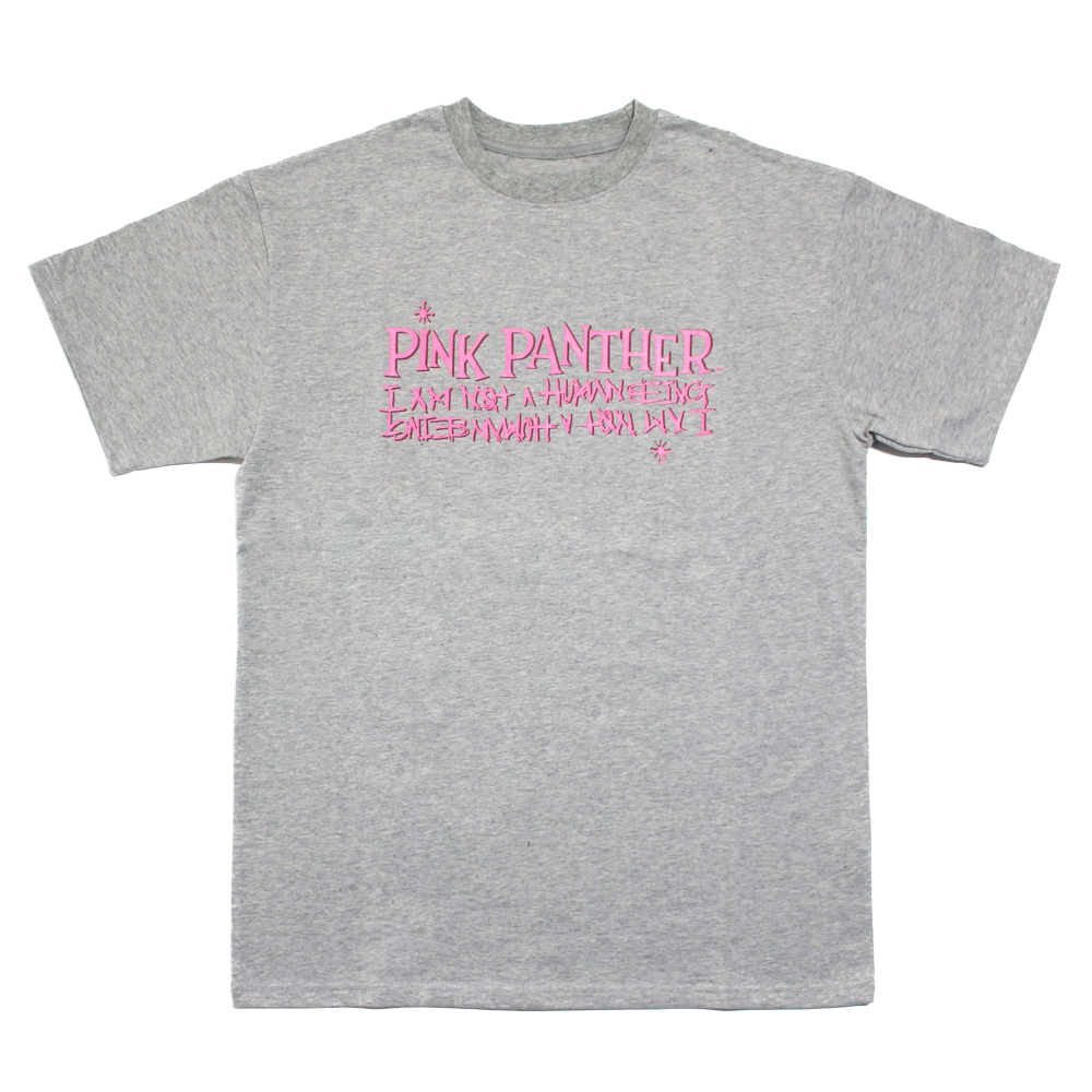 [PPXHB] Pink Panther Mixed Basic Logo2 T-Shirt - Gray