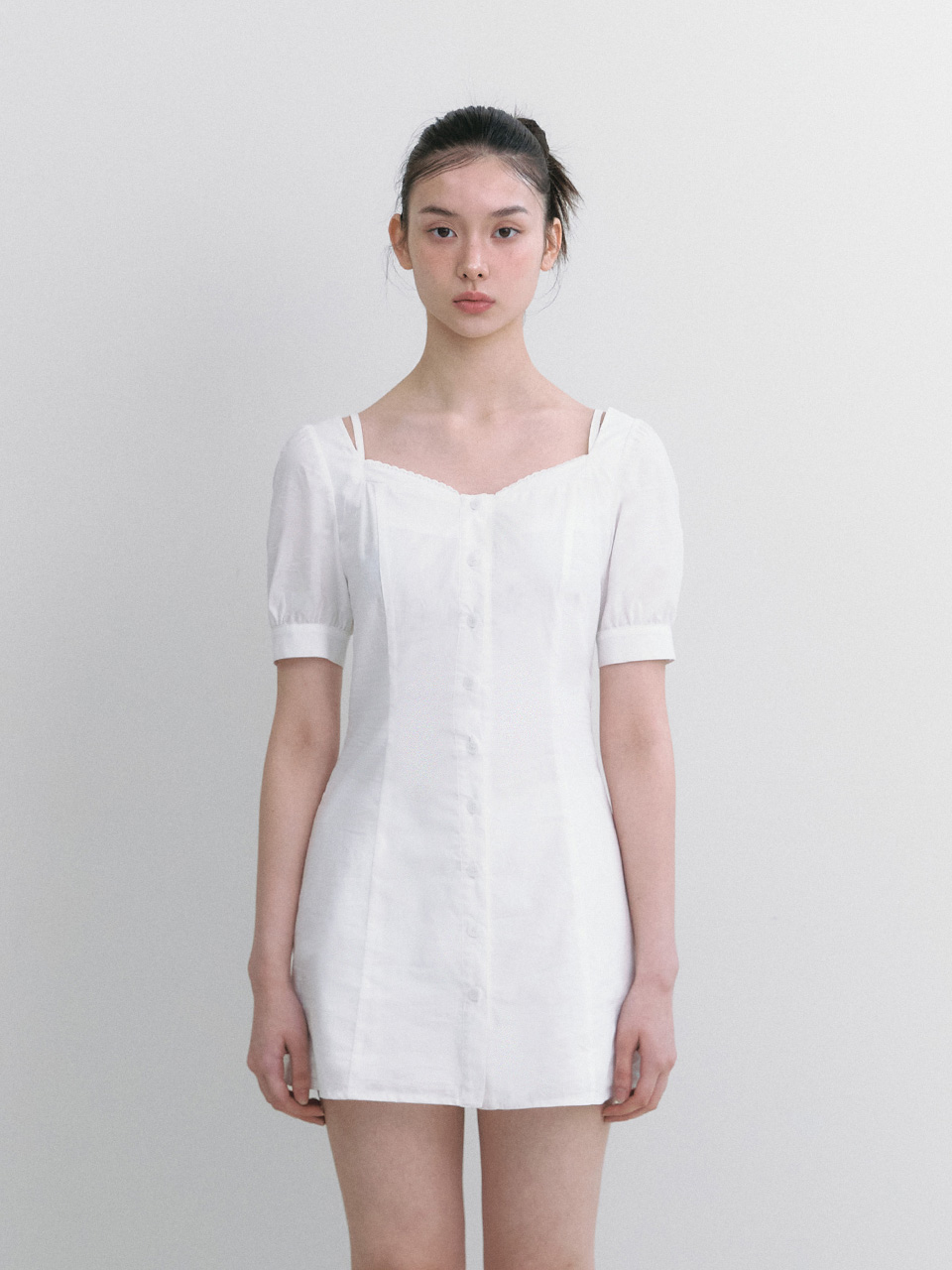 ワンピース Not your rose Lace Frill Midi Dress Frill midi dress (Black) - Not your rose