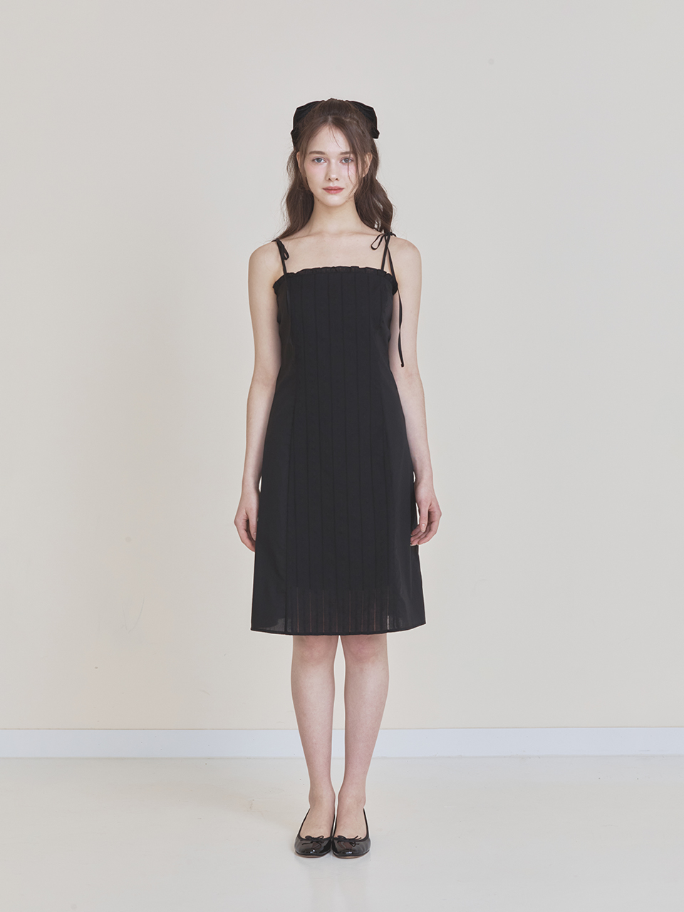 ◇Not your rose◇ Lace frill midi dress (2 colors) Lace frill midi dress (Black) - Not your rose