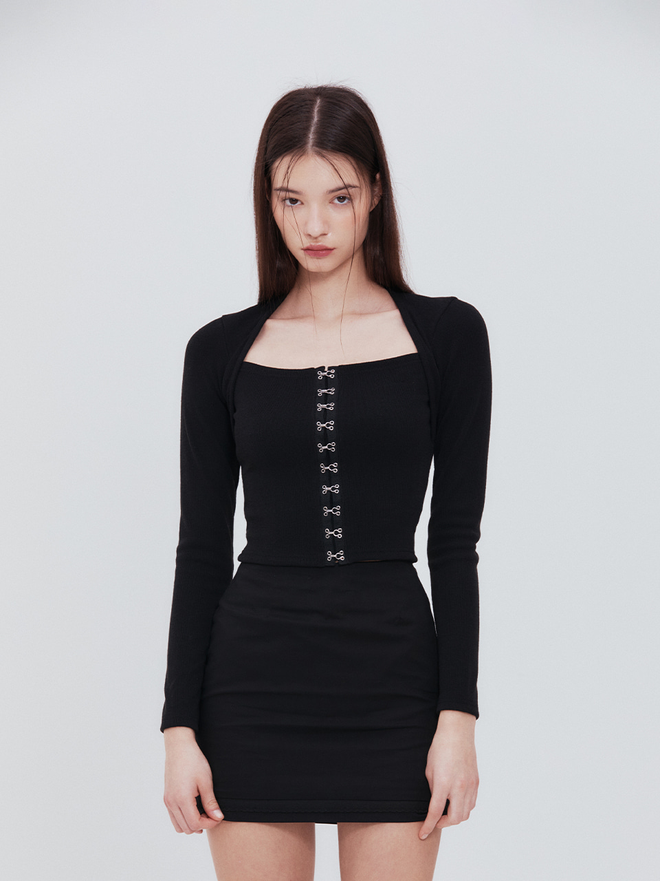 Hook square top (Black) - Not your rose