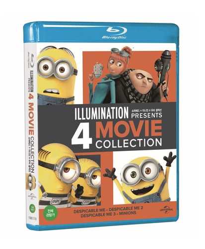 BLU-RAY / DESPICABLE ME 1, 2, 3 &amp; MINIONS 4 MOVIE COLLECTION LE