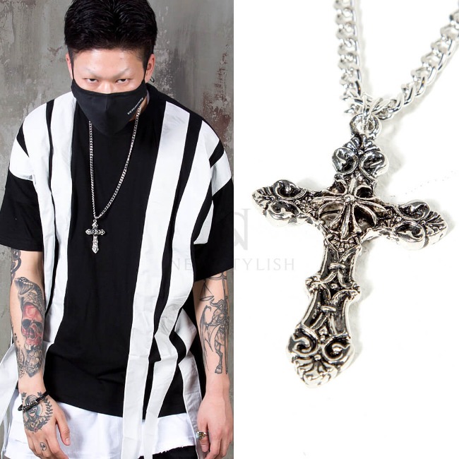 Celtic cross chain necklace