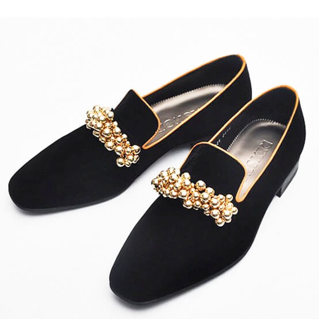 Lux Gold Tasselissimo Velvet Shoes