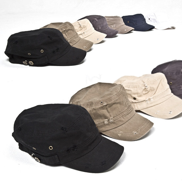 Vintage Washed Military Short Brim Hat - NSIE NewStylish