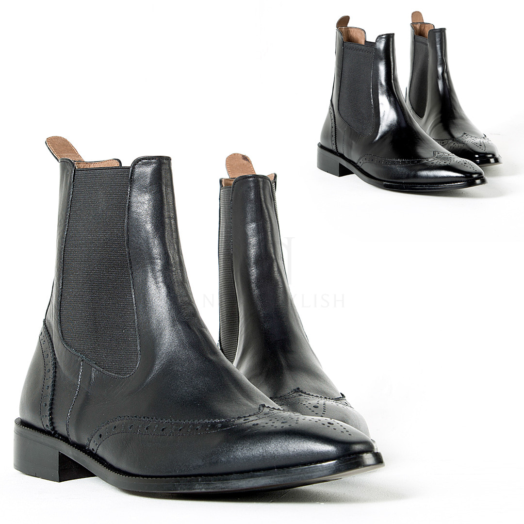 Wing-tip chelsea boots vol.2