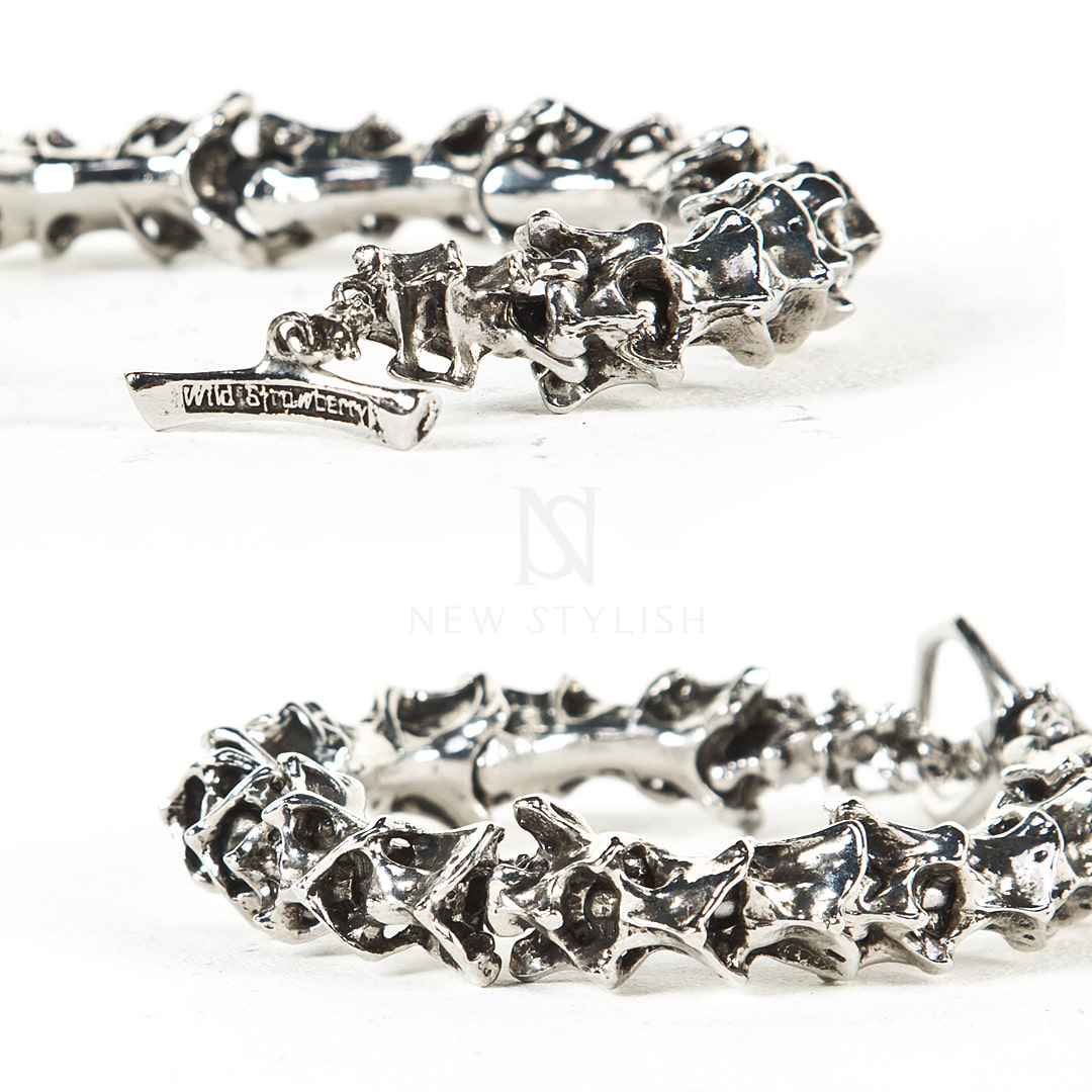 Alien spine metal bracelet