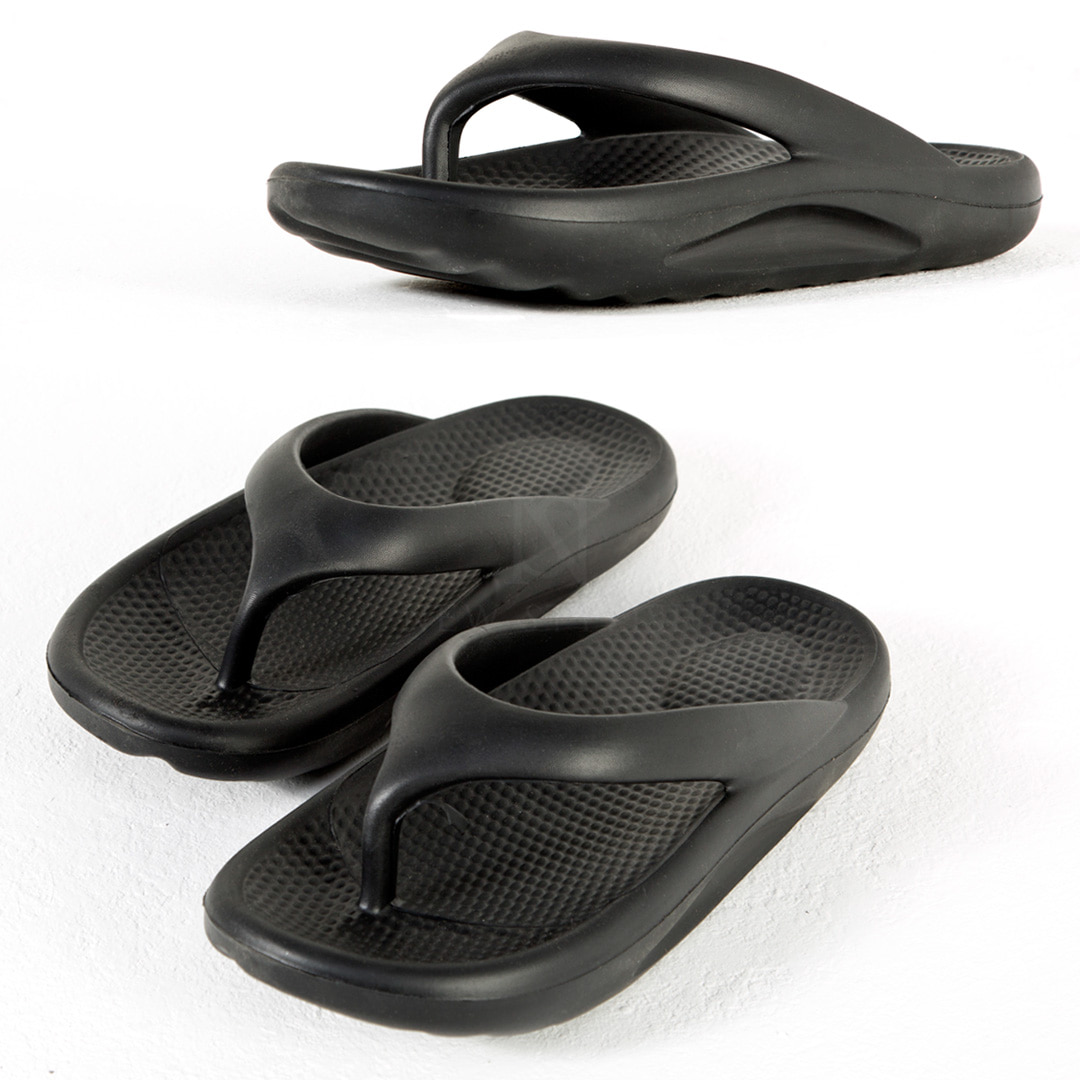 Comfy all-rubber flip flop
