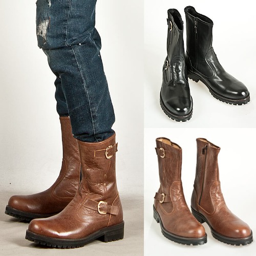 Nu-Western buckled zip-up D&#039;boots