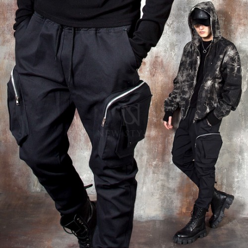 Big 3D zipper pocket techwear jogger pants